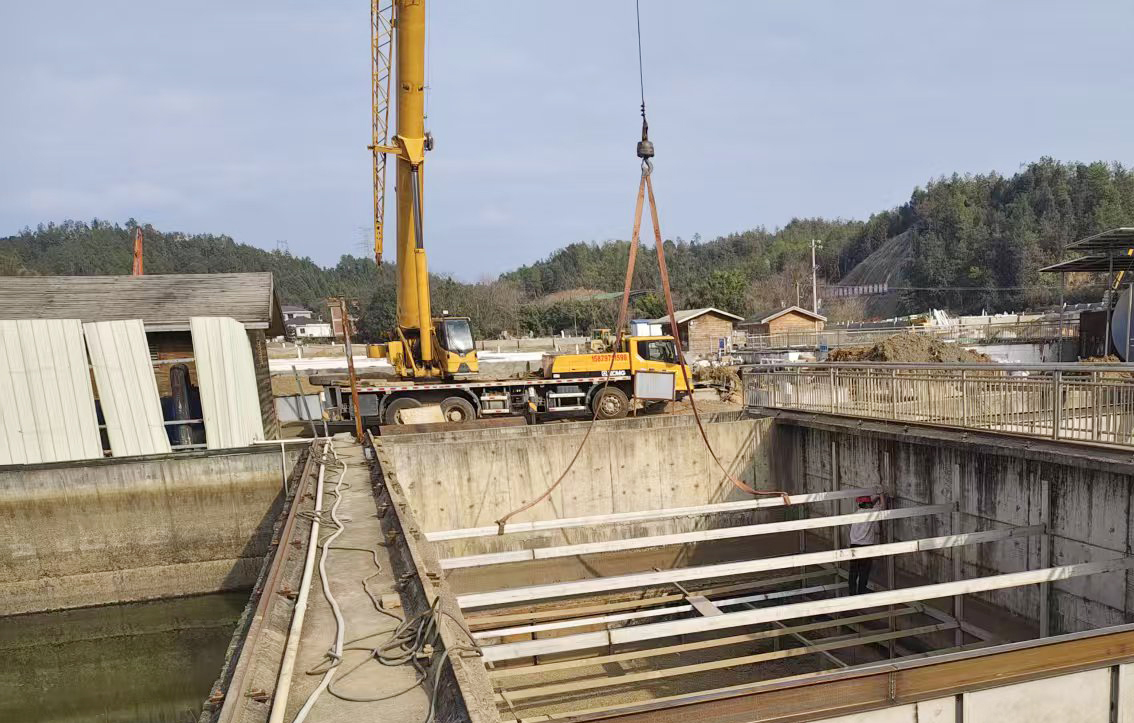 黃沙稀土尾水處理站升級改造及擴容項目進場施工